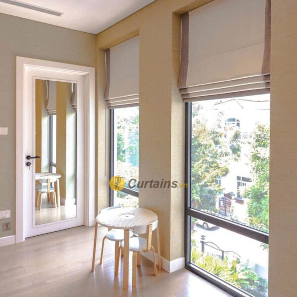 Rèm cửa sổ roman cao cấp đẹp che sáng cho cửa sổ