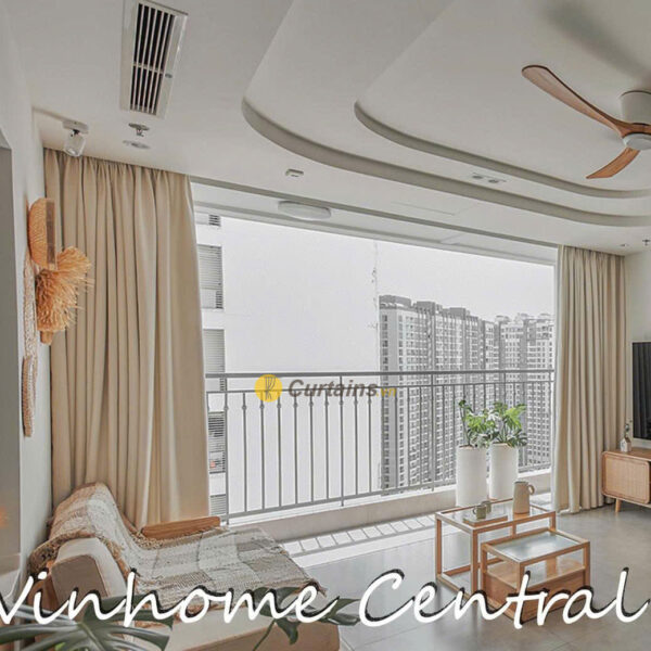 Rèm vải may kiểu Hàn Quốc cho chung cư Vinhome Central