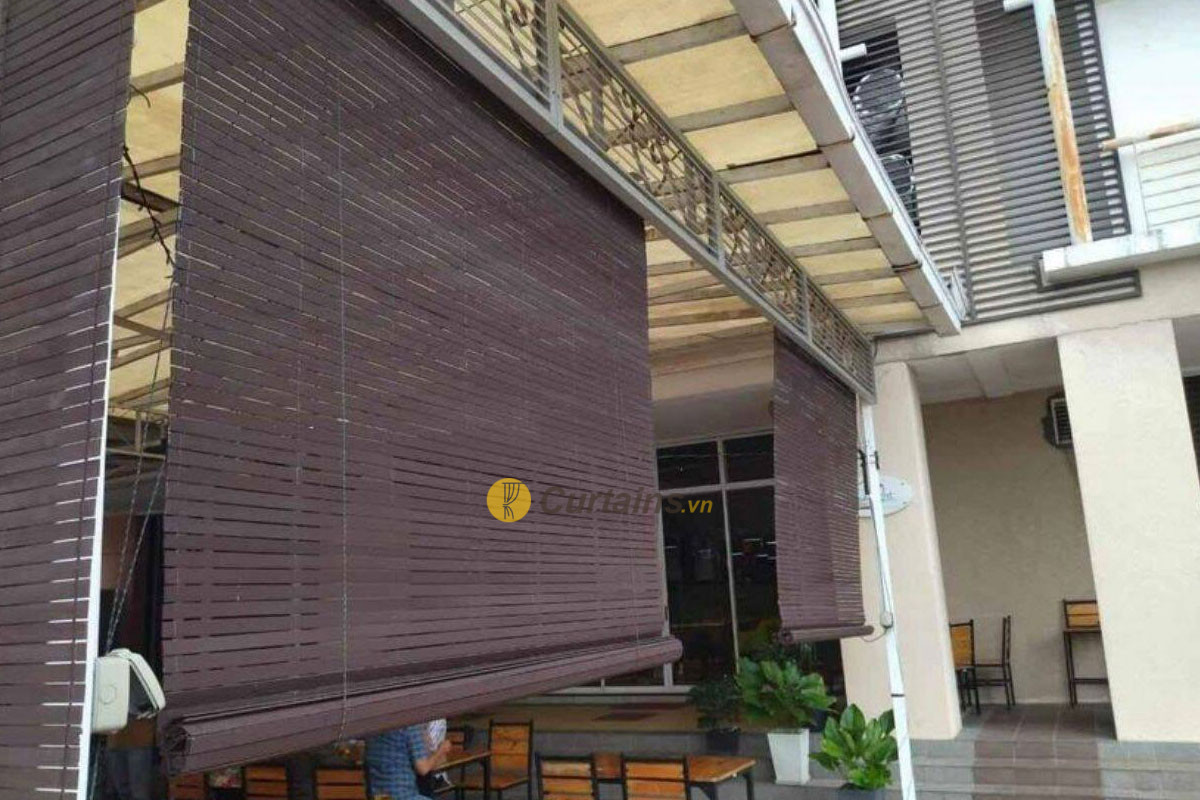 rèm gỗ quán caffe rèm gỗ quán caffe