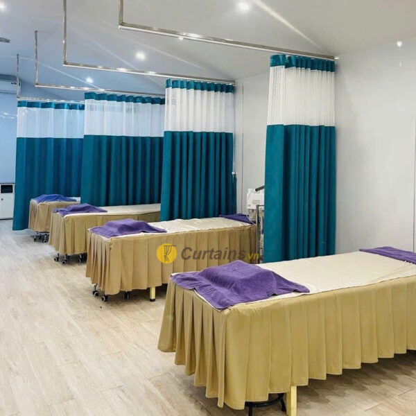 Rèm vải kéo y tế ngăn chia giường thẩm mỹ viện Spa